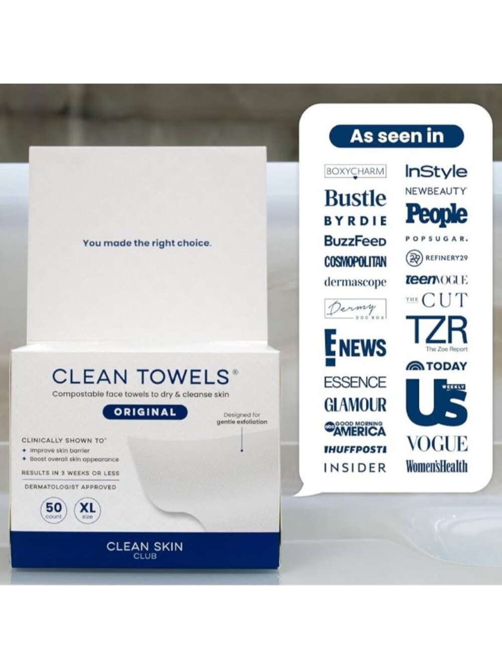 Clean Skin Club Clean Towels XL®